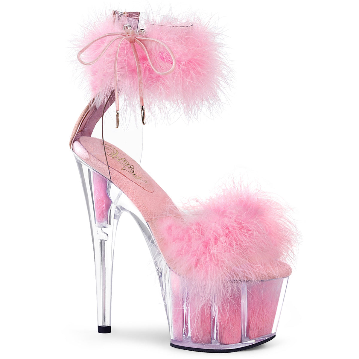 Marabou Fur Platform heel