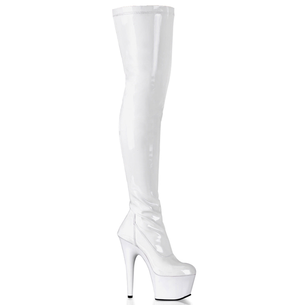 Stretch Thigh High Platforms