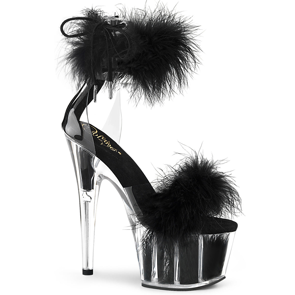 Marabou Fur Platform heel